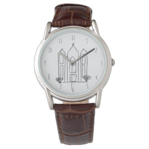 Montre LDS Salt Lake City Temple simple mormon moderne Wa
