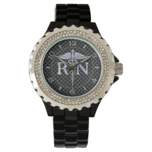Montre Le caducée de RN d'infirmier autorisé serpente l