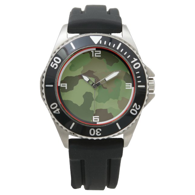 Montre Le camouflage militaire traditionnel. (devant)