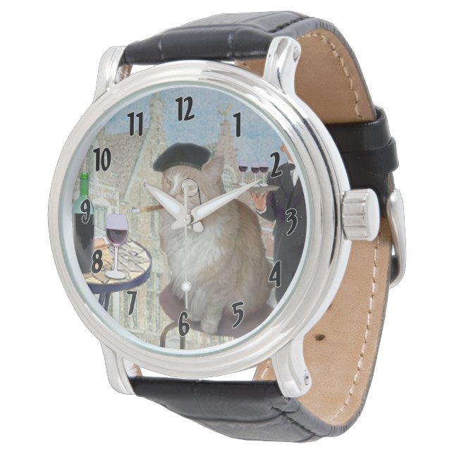 Montre Le Cat du Café (Incliné)