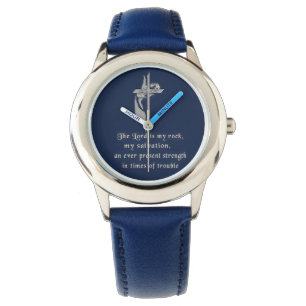 Montre Le chrétien observe le seigneur est ma roche