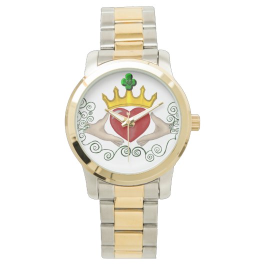Montre Le Claddagh (couleur complète) (devant)