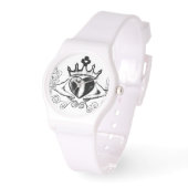 Montre Le Claddagh (noir) (Angle)