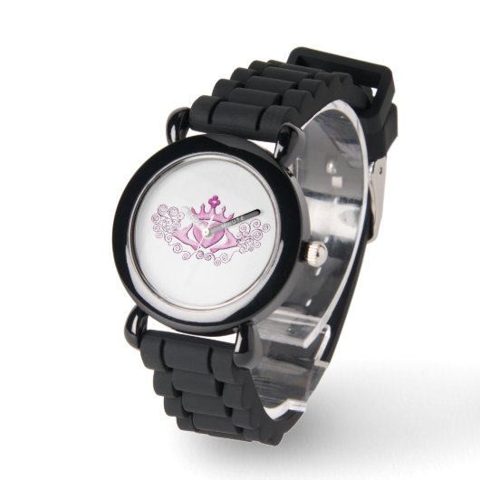 Montre Le Claddagh (rose) (Angle)