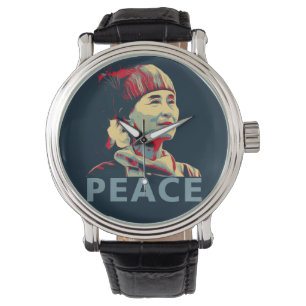 Montre LE COMBAT - Aung San Suu Kyi   Surveillance person