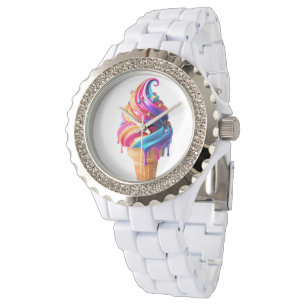 Montre Le cône de glace classique vibrant de SlipperyJoe'