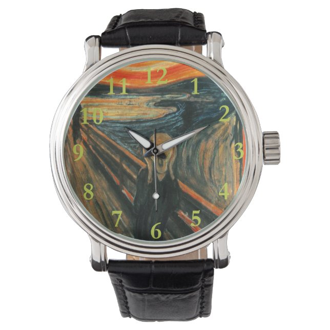 Montre Le cri Edvard Munch Art Expressionniste Moderne (devant)