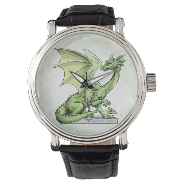 Montre Le dragon de pierre de naissance d’août : Peridot (devant)