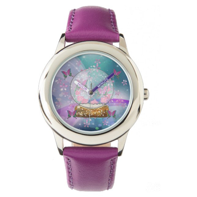 Montre Le globe papillon (devant)
