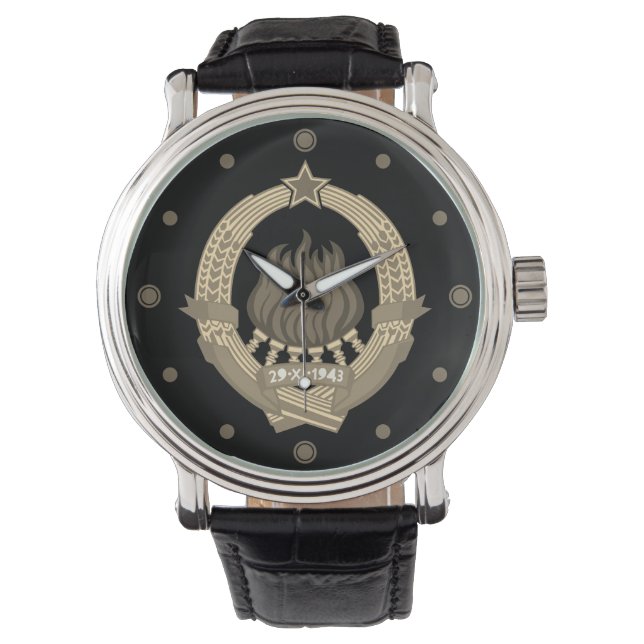 Montre Le glorieux SFR Yougoslavie - Emblem Watch. (devant)