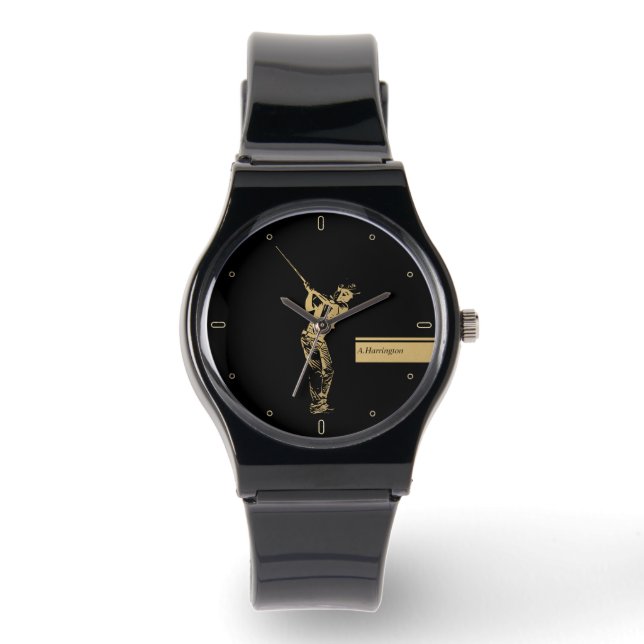 Montre Le golfeur doré  (Recto)