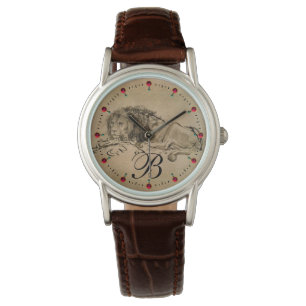 Montre LE LION DU CAP, Brown Sepia Monogramme