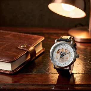 Montre Le meilleur papa jamais photo classique moderne