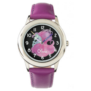 Montre Le personnage de Pretty Pink Unicorn