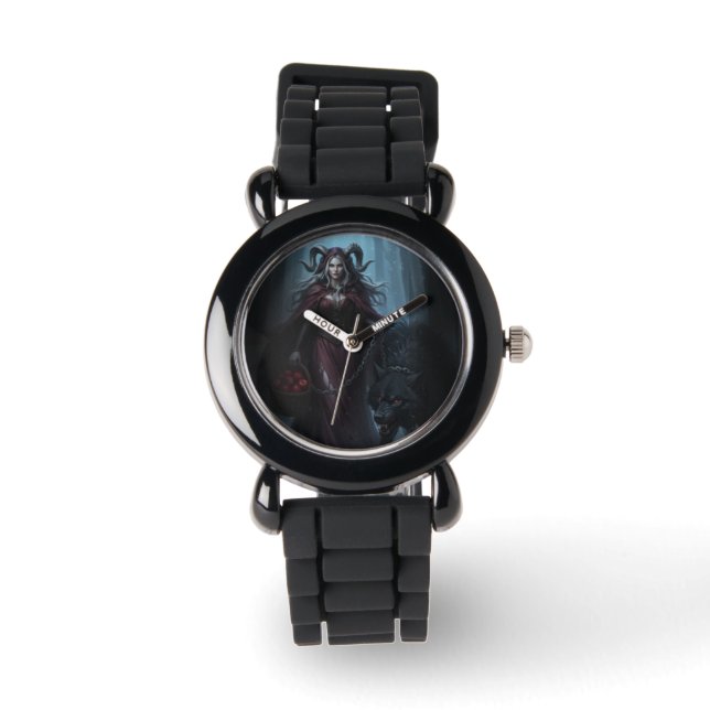 Montre Le Petit Chaperon Rouge foncé (Recto)