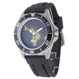 Montre Le ~ plat de la terre le temps est maintenant
