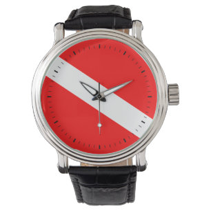 Montre Le plongeur diminuent vers le bas