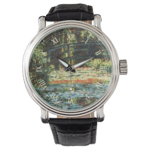 Montre Le Pont sur le bassin aux nymphéas par Claude Mone