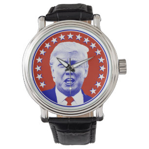 Montre Le président Donald Trump en rouge