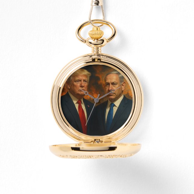 Montre Le président Donald Trump et Netanyahu Watch (Recto)