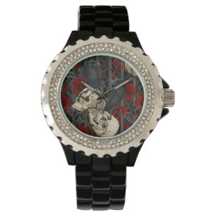 Montre Le secret de Raven. Illustration gothique sombre e