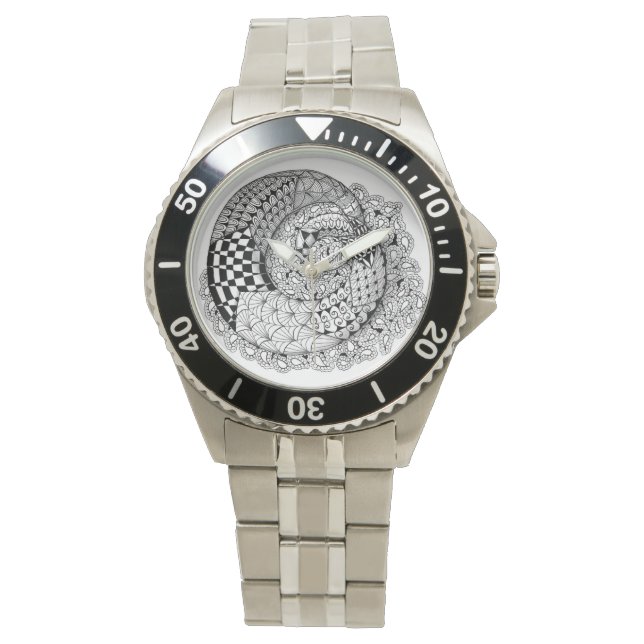 Montre Le temps est un coup de coeur (devant)