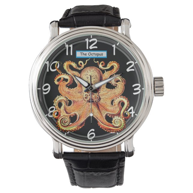 Montre Le Thème Des Octopes (devant)