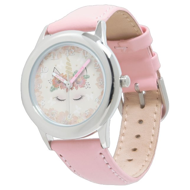 Montre Le visage d'une licorne. (Incliné)