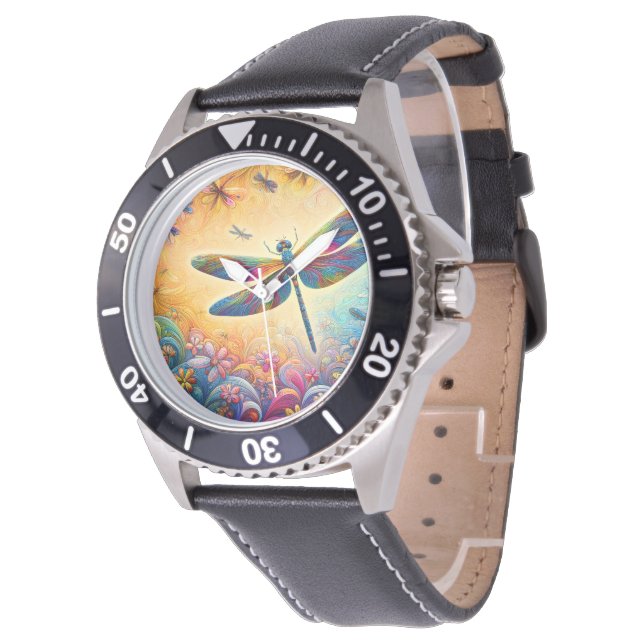 Montre Le voyage de la libellule (Incliné)