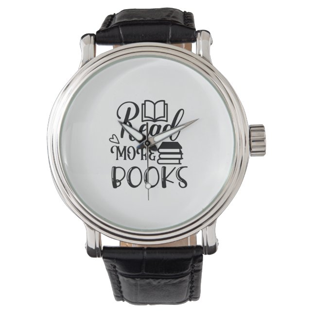 Montre Lecture Art Lire plus Livres (devant)
