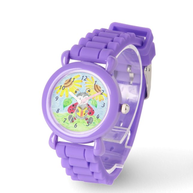 Montre Lecture de ladybug kid surveillance (Angle)
