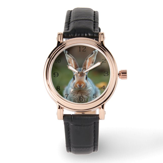 Montre "L'élégance bleue : le lapin russe" (Recto)
