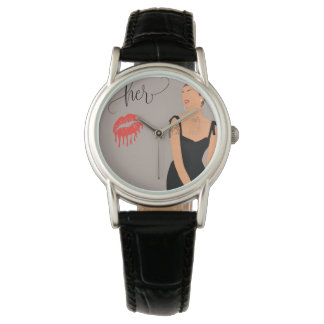 MONTRE L'ÉNERGIE FÉMININE SOMBRE