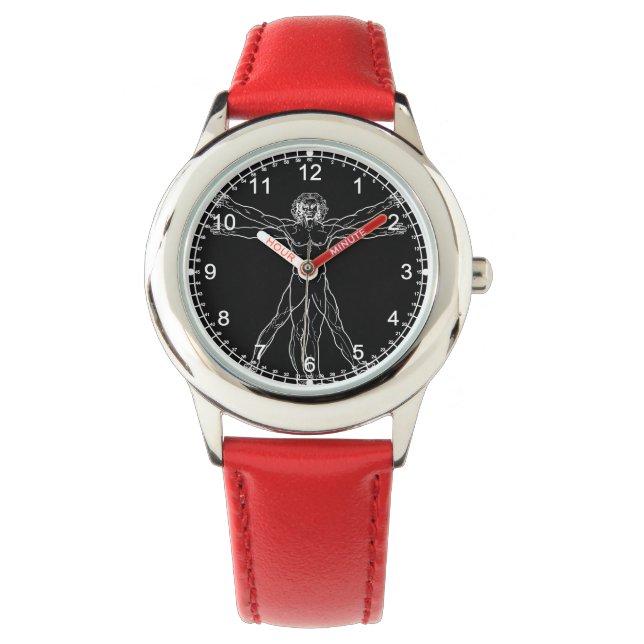 Montre Léonard de Vinci Vitruvian+Montre Homme (devant)