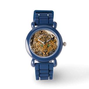 Montre Leopard des yeux verts