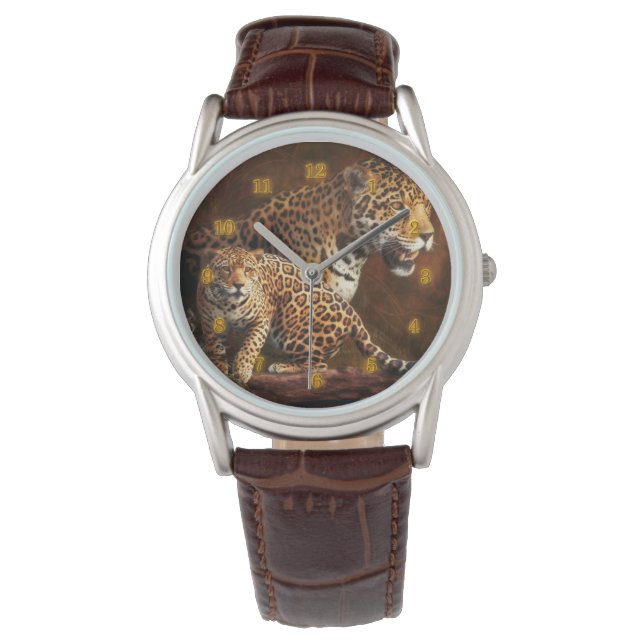 Montre LEOPARD "La Nuit Sauvage" (devant)