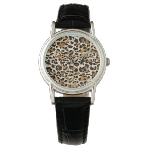 Montre Leopard peint