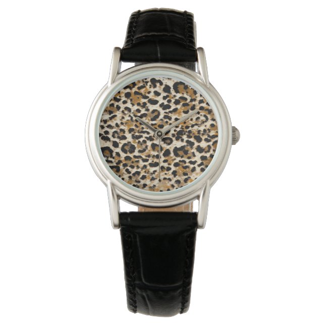 Montre Leopard peint (devant)