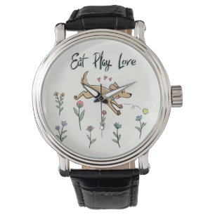 Montre Les chiens dans le jardin II mangent l'amour de