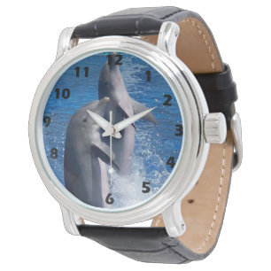 Montre Les dauphins photographiques de la faune