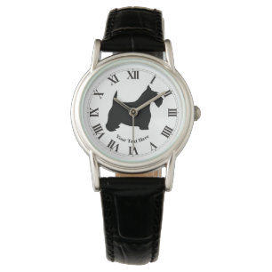 Montre Les écossais Terrier dans le noir personnalisent