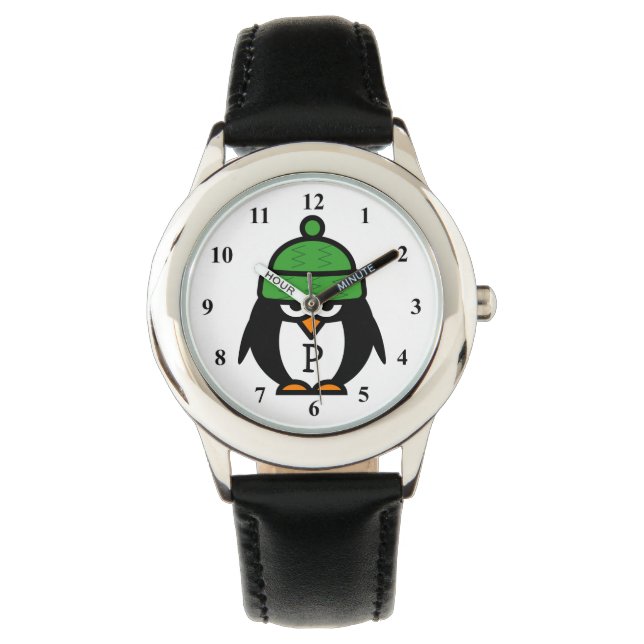 Montre Les enfants mignons regardent avec un dessin humor (devant)