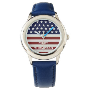 Montre Les Etats-Unis drapeau américain coutume