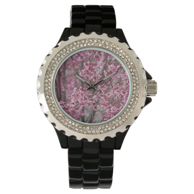 Montre Les fleurs de cerisiers Sakura sont roses (devant)