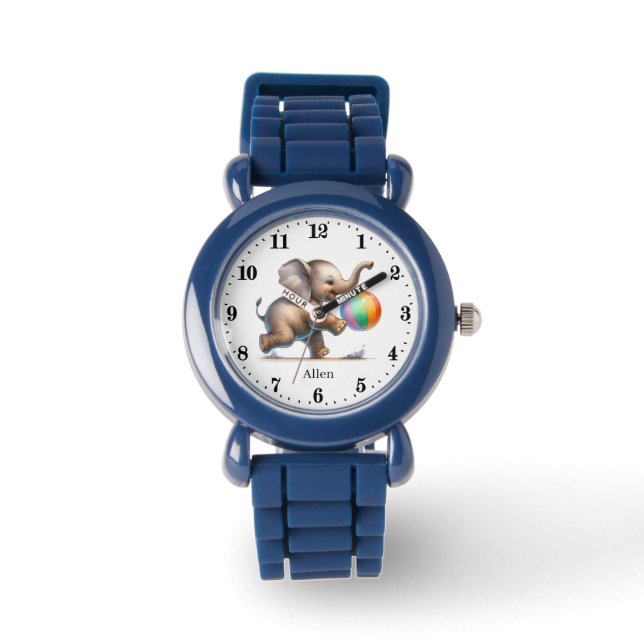 Montre Les garçons cool ajoutent le nom elephant Watch (Recto)