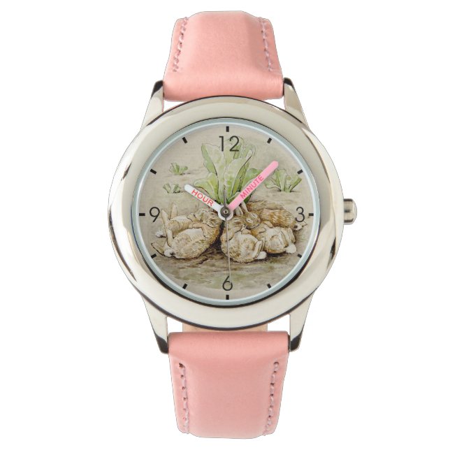 Montre Les lapins de Flopsy endormis (par Beatrix Potter) (devant)