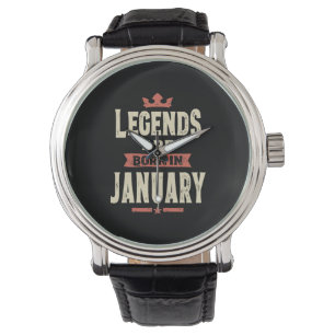 Montre Les légendes sont nées en Janvier - Janvier Annive