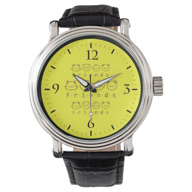 Montre Les mignons amis animaux face Coque-Mate coque iph (devant)