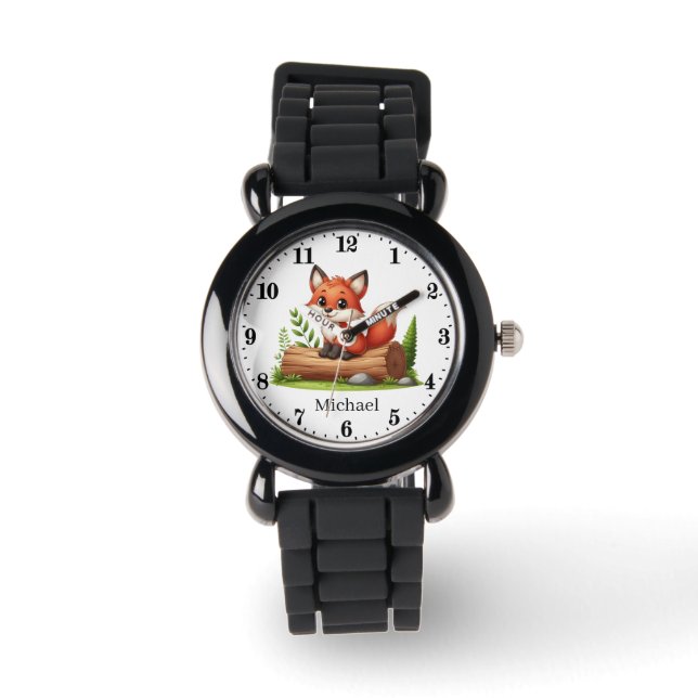 Montre Les mignons garçons amateurs de renards ajouter le (Recto)