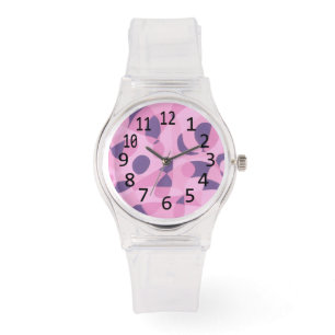 Montre Les nuances de l'abrégé sur rose pourpre forme l